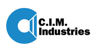 C.I.M. Industries logo in blue