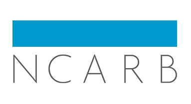 Blue rectangle above NCARB text